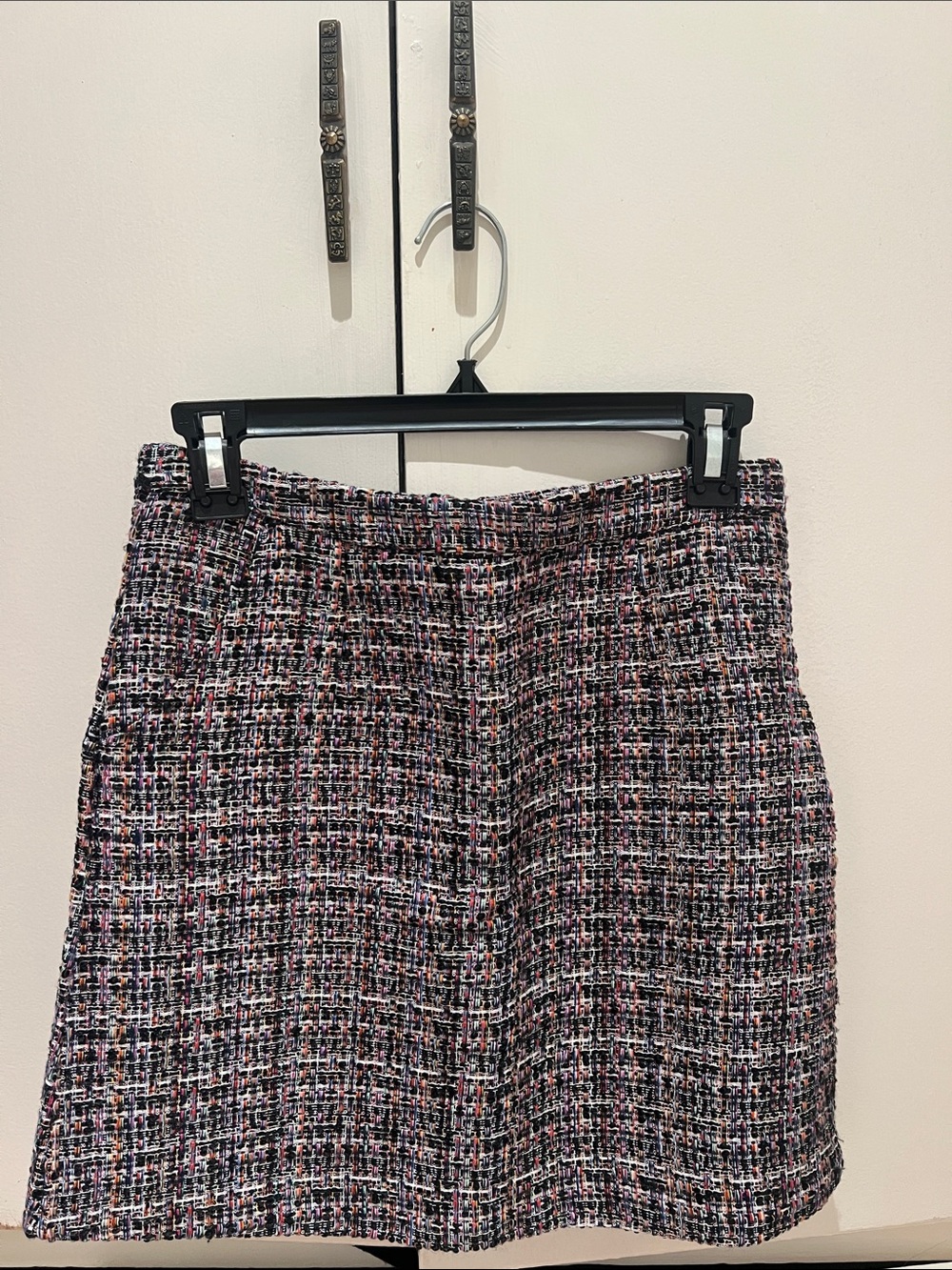 Textured Tweed Mini Skirt